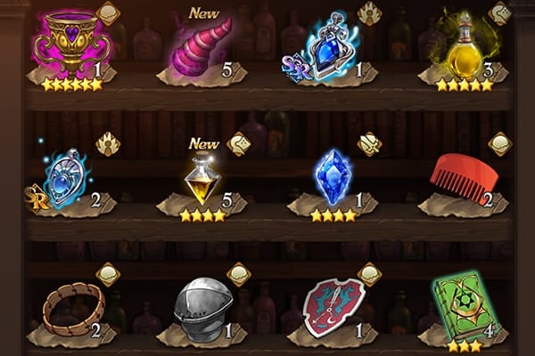 Seven Deadly Sins Grand Cross inventory