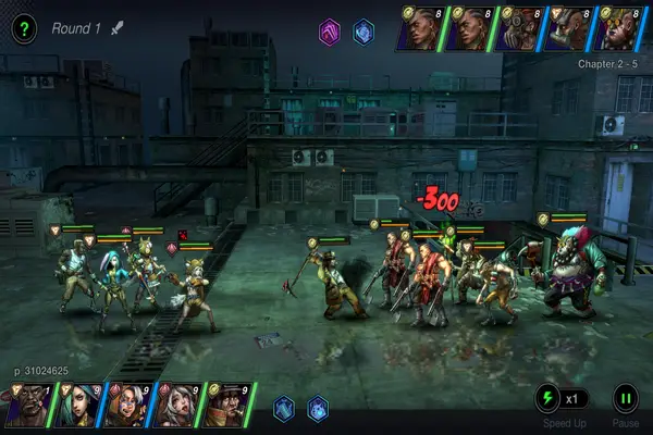Android Battle Night Battle Screen
