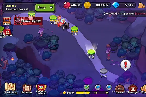 Cookie Run: Kingdom story mode map