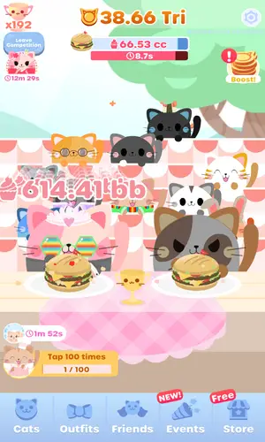 Greedy Cats Eating Competition