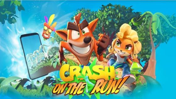 Crash Bandicoot On The Run title screen