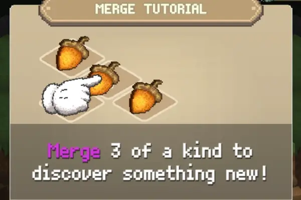 Tutorial for Merging acorns in MergeCrafter