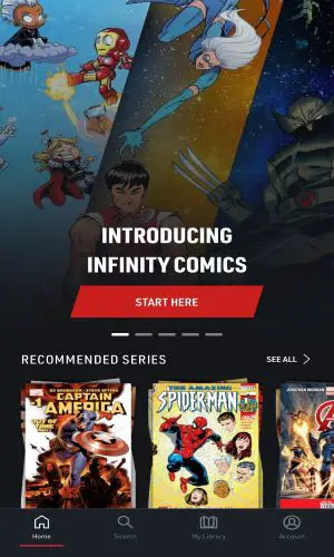 marvel unlimited title screen