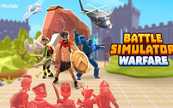 battle simulator warfare title screen