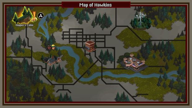 Stranger Things Hawkins Map