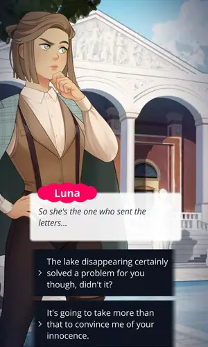 Luna Ravel - Interactive Story dialogue choices