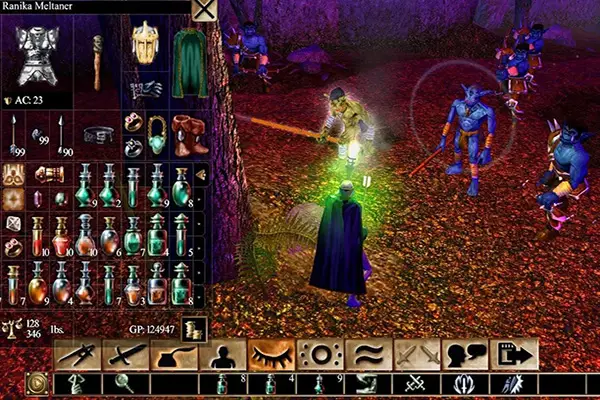 Neverwinter Nights Inventory Screen