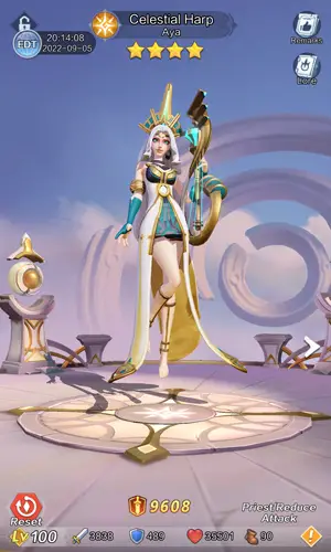 Heroes of Crown Celestial Harp hero