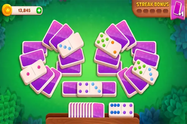 Domino Dreams Tripeak Style Gameplay