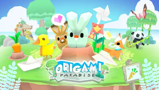 Origami Paradise title screen