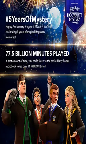 Harry Potter Hogwarts Mystery anniversary stats