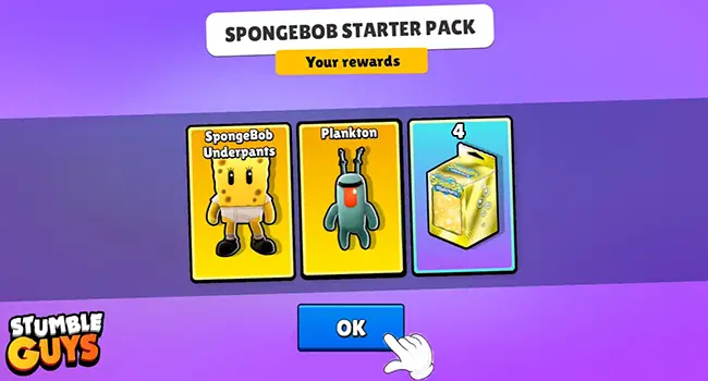 Spongebob Squarepants Stumble Guys Starter Pack
