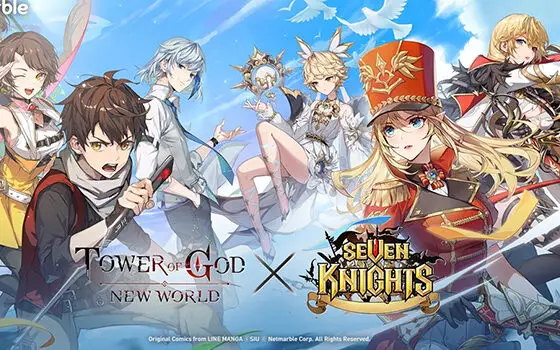 Tower of God: New World x Seven Knights promotional banner